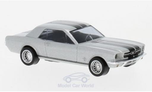 Coche miniatura Ford Mustang 1/87 Busch Coupe gris/negro 1964 Ford Mustang 1/87 Busch Coupe gris/negro 1964 coche miniatura
