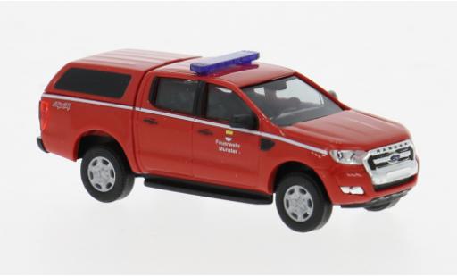 Coche miniatura Ford Ranger 1/87 Busch 2016 Feuerwehr Münster 1:87 Ford Ranger 1/87 Busch 2016 Feuerwehr Münster 1:87 coche miniatura