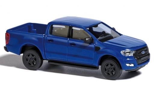 Ford Ranger 1/87 Busch azul 2016 coche miniatura