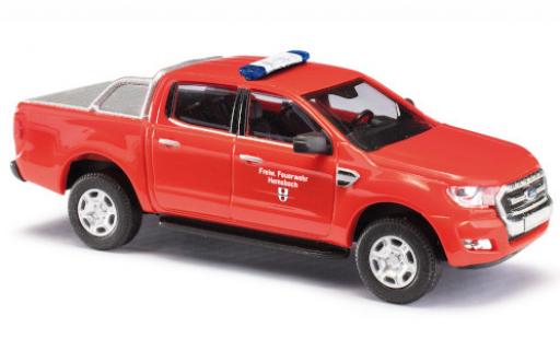 Coche miniatura Ford Ranger 1/87 Busch DoKa Feuerwehr Hemsbach 2016 avec Projoection de surface de chargement Ford Ranger 1/87 Busch DoKa Feuerwehr Hemsbach 2016 avec Projoection de surface de chargement coche miniatura