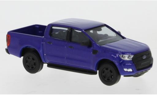 Coche miniatura Ford Ranger 1/87 Busch DoKa metalico azul 2016 Ford Ranger 1/87 Busch DoKa metalico azul 2016 coche miniatura
