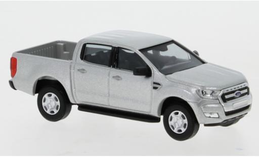 Ford Ranger 1/87 Busch DoKa gris 2016 coche miniatura