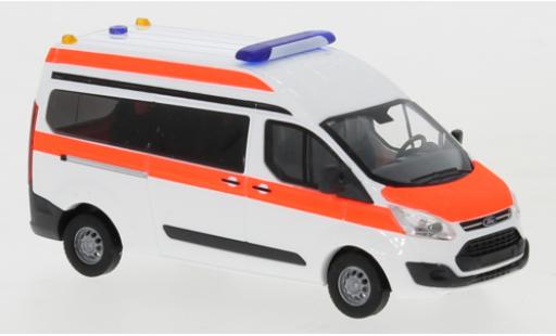 Coche miniatura Ford Transit 1/87 Busch Custom Bus Hochdach Strobel blanco/rojo 2012 Rettungswagen Ford Transit 1/87 Busch Custom Bus Hochdach Strobel blanco/rojo 2012 Rettungswagen coche miniatura