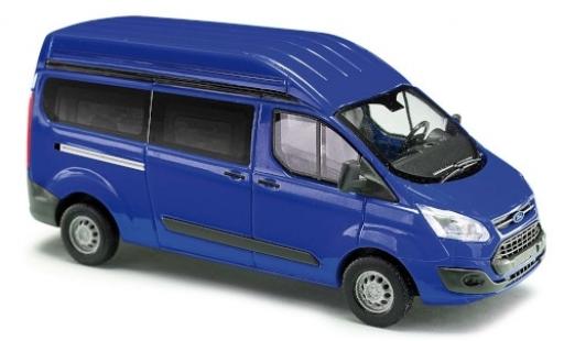 Coche miniatura Ford Transit 1/87 Busch Custom Hochdach azul bus Ford Transit 1/87 Busch Custom Hochdach azul bus coche miniatura