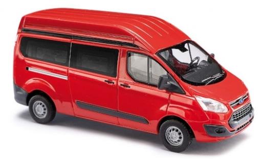 Coche miniatura Ford Transit 1/87 Busch Custom Hochdach rojo bus Ford Transit 1/87 Busch Custom Hochdach rojo bus coche miniatura