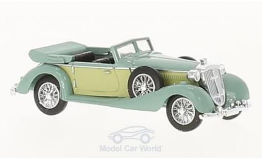 Coche miniatura Horch 853 1/87 Busch Cabriolet verde 1933 Horch 853 1/87 Busch Cabriolet verde 1933 coche miniatura