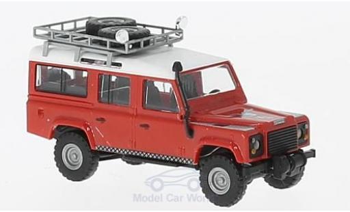 Coche miniatura Land Rover Defender 1/87 Busch rojo/blanco Lion 1983 mit Dachgepäckträger und zwei Ersatzreifen Land Rover Defender 1/87 Busch rojo/blanco Lion 1983 mit Dachgepäckträger und zwei Ersatzreifen coche miniatura