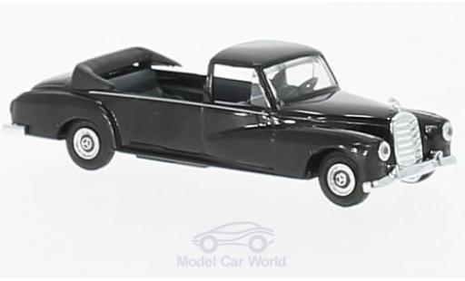 Coche miniatura Mercedes 300 SE 1/87 Busch negro 1962 Staatskarosse Mercedes 300 SE 1/87 Busch negro 1962 Staatskarosse coche miniatura