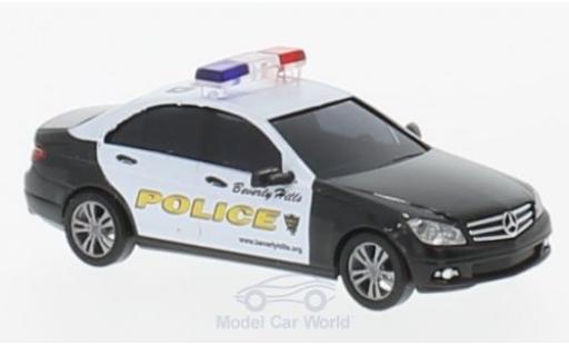 Coche miniatura Mercedes Classe C 1/87 Busch Beverly Hills Police 2007 Mercedes Classe C 1/87 Busch Beverly Hills Police 2007 coche miniatura