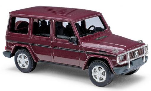 Coche miniatura Mercedes Classe G 1/87 Busch (W463) rojo 1990 avec Frontramme Mercedes Classe G 1/87 Busch (W463) rojo 1990 avec Frontramme coche miniatura
