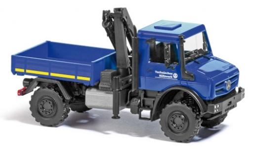 Coche miniatura Mercedes Unimog 1/87 Busch U 5023 THW avec grues Mercedes Unimog 1/87 Busch U 5023 THW avec grues coche miniatura