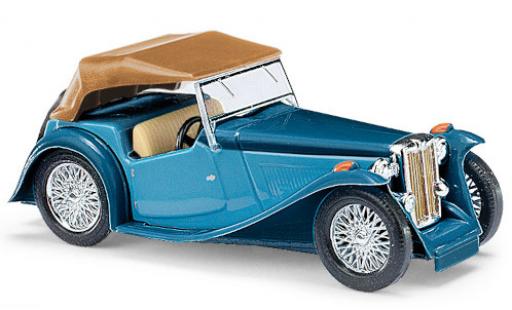 Coche miniatura MG TC 1/87 Busch Midget azul/azul RHD Verdeck fermé MG TC 1/87 Busch Midget azul/azul RHD Verdeck fermé coche miniatura