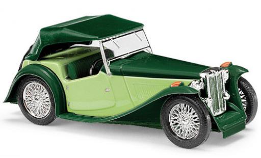 Coche miniatura MG TC 1/87 Busch Midget verde/verde RHD Verdeck fermé MG TC 1/87 Busch Midget verde/verde RHD Verdeck fermé coche miniatura