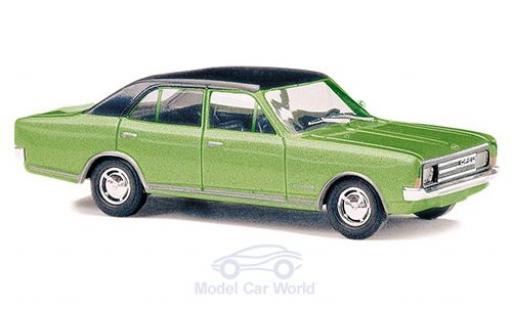 Coche miniatura Opel Rekord 1/87 Busch C metalico verde/negro 1966 Opel Rekord 1/87 Busch C metalico verde/negro 1966 coche miniatura