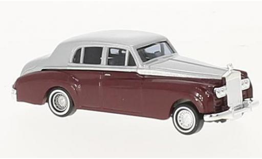 Coche miniatura Rolls Royce Silver Cloud 1/87 Busch metalico rojo/gris 1959 Rolls Royce Silver Cloud 1/87 Busch metalico rojo/gris 1959 coche miniatura