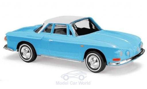 Coche miniatura Volkswagen Karmann 1/87 Busch Ghia 1600 azul/blanco 1961 Volkswagen Karmann 1/87 Busch Ghia 1600 azul/blanco 1961 coche miniatura