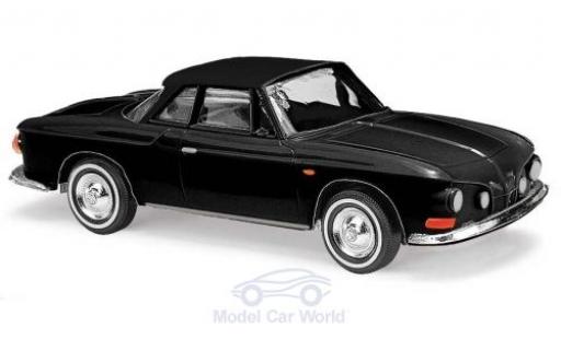 Coche miniatura Volkswagen Karmann 1/87 Busch Ghia 1600 negro 1961 Volkswagen Karmann 1/87 Busch Ghia 1600 negro 1961 coche miniatura