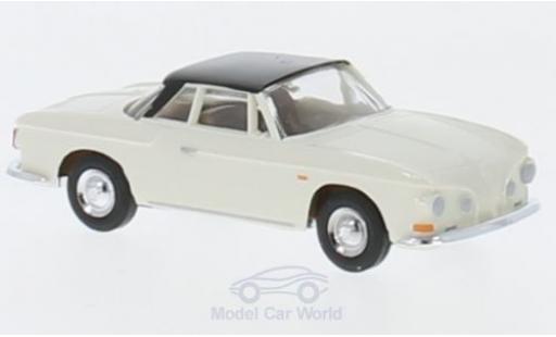 Coche miniatura Volkswagen Karmann 1/87 Busch Ghia 1600 blanco/negro 1961 Volkswagen Karmann 1/87 Busch Ghia 1600 blanco/negro 1961 coche miniatura