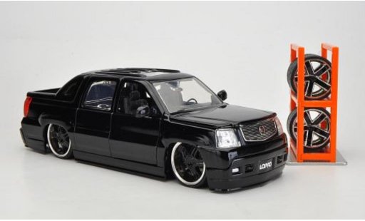 Cadillac Escalade tuning 1/24 Jada Toys EXT negro 2002 coche miniatura