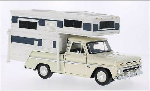 Chevrolet C-10 Pickup 1/24 Motormax Custom beige coche miniatura