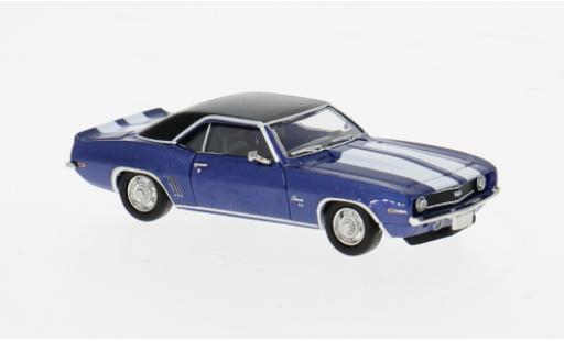 Coche miniatura Chevrolet Camaro blau/schwarz 1969 1/87 Brekina