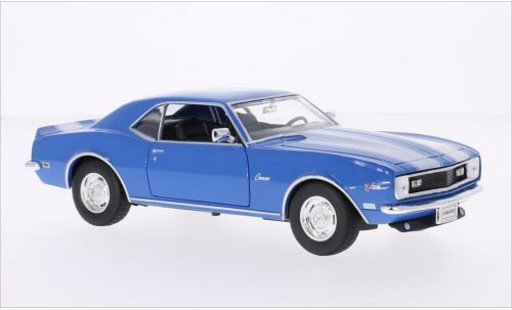 Chevrolet Camaro Z28 1/24 Welly azul/blanco 1968 coche miniatura