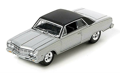 Chevrolet Chevelle Coupe 1/64 Greenlight grisgris/negro 1965 coche miniatura