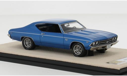 Coche miniatura Chevrolet Chevelle 1/43 Stamp Models SS 39 blau 1:43 Chevrolet Chevelle 1/43 Stamp Models SS 39 blau 1:43 coche miniatura