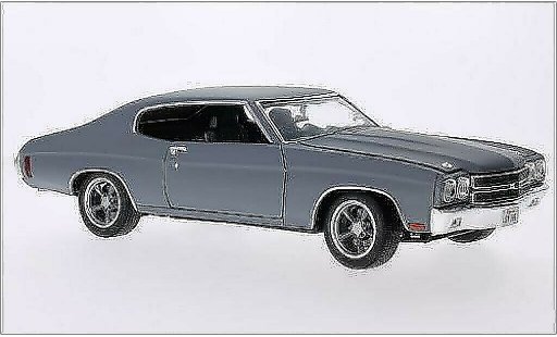 Chevrolet Chevelle SS 1/18 Greenlight mate-gris 1970 coche miniatura