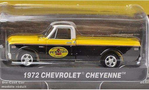 Chevrolet C-10 Pickup 1/64 Greenlight Cheyenne Pennzoil 1972 coche miniatura