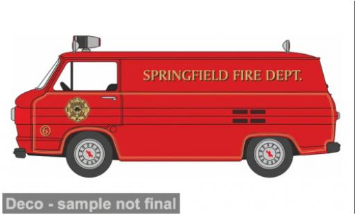 Chevrolet Corvair 1/87 Oxford 95 Corvan 1961 Springfield Fire Dept. 1:87 coche miniatura