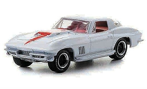 Chevrolet Corvette Coupe 1/64 Greenlight C2 427 blanco/rojo con Zusatzfelgen 1967 coche miniatura