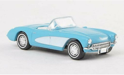 Chevrolet Corvette Convertible 1/87 Busch C1 C1 azul/blanco 1956 coche miniatura