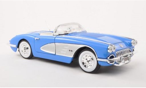 Chevrolet Corvette Convertible 1/18 Motormax C1 C1 azul/gris 1958 coche miniatura