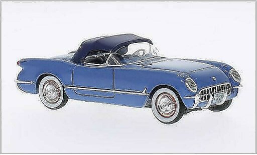 Chevrolet Corvette Convertible 1/43 Neo C1 (C1) metalico azul 1953 coche miniatura