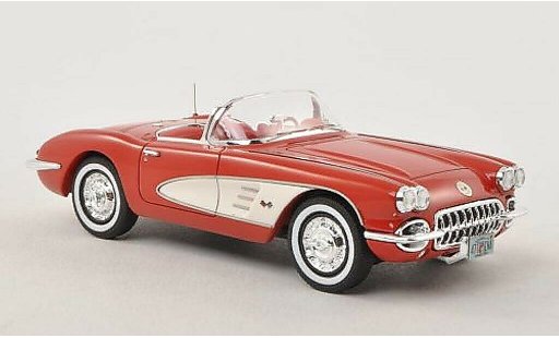 Chevrolet Corvette Convertible 1/43 Neo C1 (C1) rojo/blanco 1959 coche miniatura