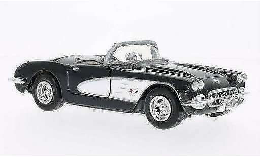 Chevrolet Corvette Convertible 1/24 Motormax C1 (C1) negro/blanco 1959 coche miniatura