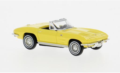 Chevrolet Corvette 1/87 Brekina C2 Cabrio gelb 1962 1:87 coche miniatura