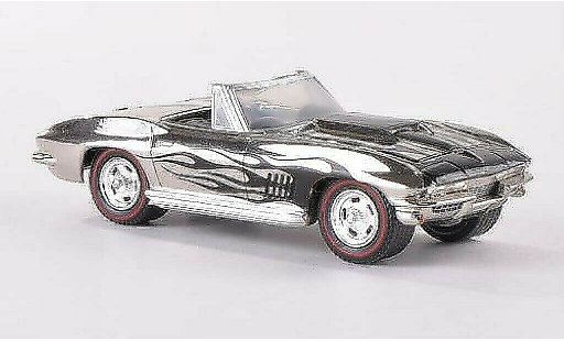Chevrolet Corvette Convertible 1/64 Greenlight C2 (C2) chrom con Flammendekor 1967 coche miniatura
