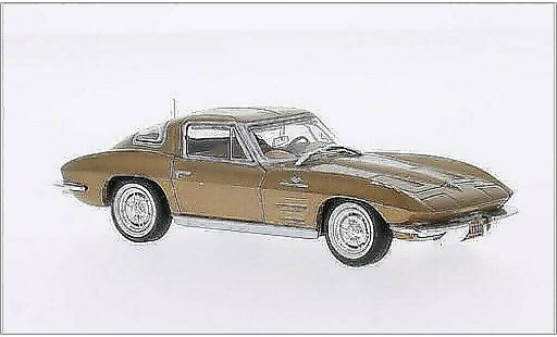Chevrolet Corvette Stingray 1/43 WhiteBox C2 gold 1963 coche miniatura