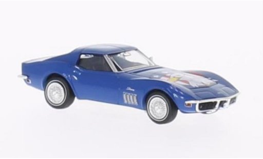 Chevrolet Corvette Coupe 1/87 Brekina C3 American Eagle azul coche miniatura