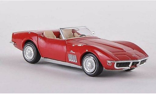 Chevrolet Corvette Convertible 1/87 Brekina C3 rojo coche miniatura