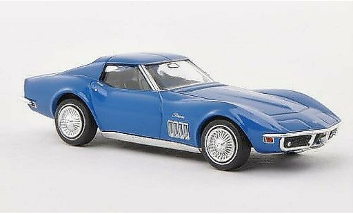 Chevrolet Corvette Coupe 1/87 Brekina C3 azul coche miniatura
