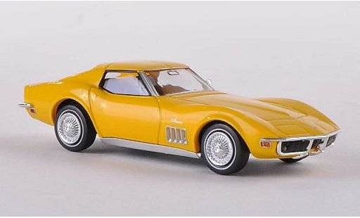 Chevrolet Corvette Coupe 1/87 Brekina C3 amarillo coche miniatura