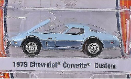 Chevrolet Corvette Coupe 1/64 Greenlight C3 azul/gris 1978 coche miniatura