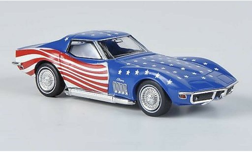 Chevrolet Corvette Coupe 1/87 Brekina C3 Stars & Stripes con Sidepipes coche miniatura