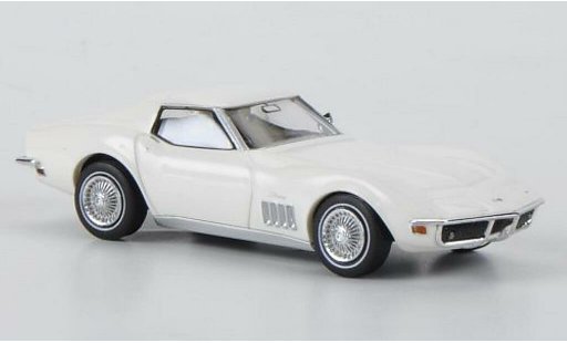 Chevrolet Corvette Coupe 1/87 Brekina C3 blanco coche miniatura