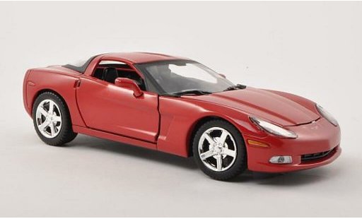 Chevrolet Corvette Coupe 1/24 Motormax C6 rojo 2005 coche miniatura