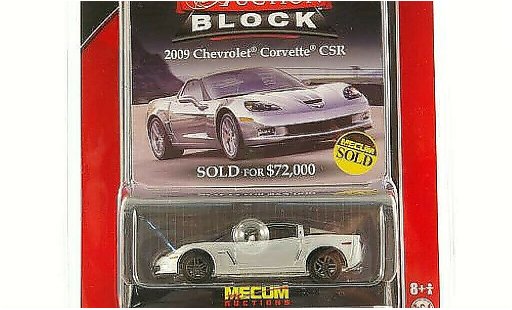 Chevrolet Corvette Coupe 1/64 Greenlight C6 CSR gris con negroen rayas 2009 coche miniatura