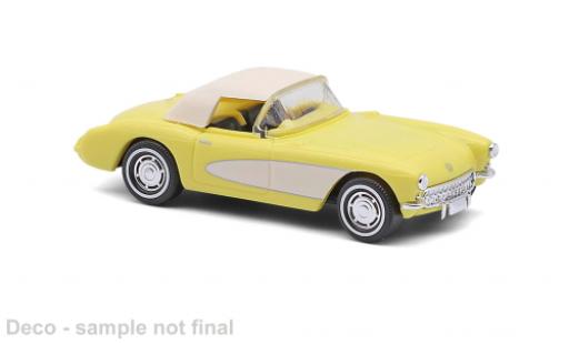 Chevrolet Corvette 1/87 Busch gelb/beige 1956 1:87 coche miniatura